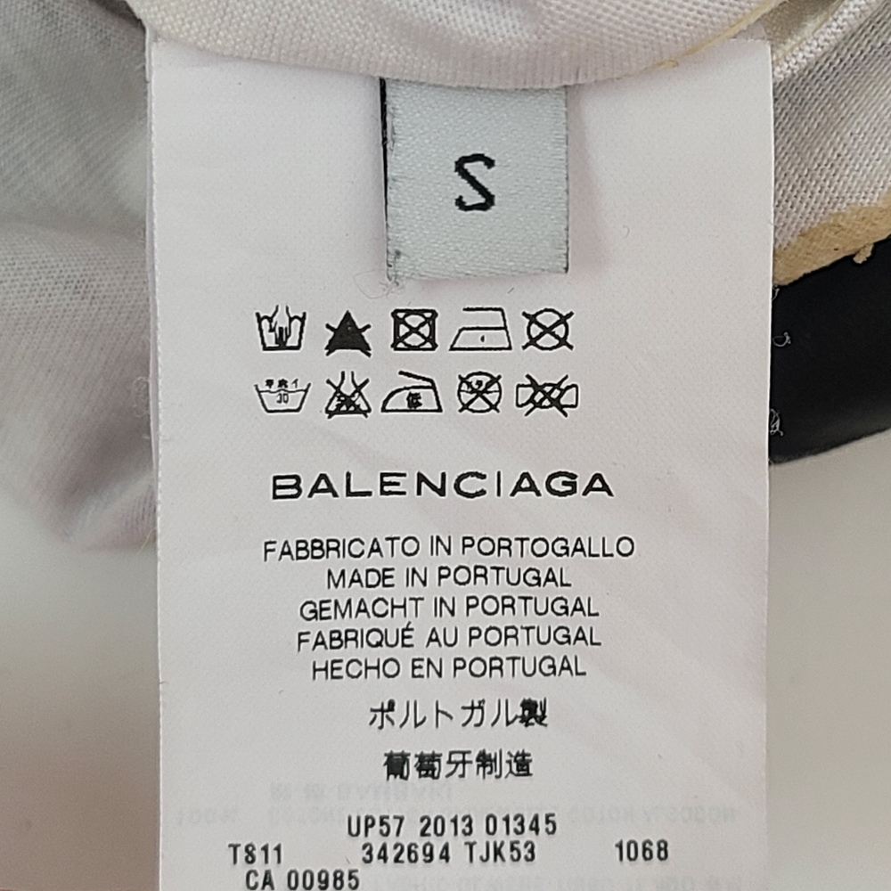 Balenciaga T's T-Shirt Dress Psychedelic Camo Print White Purple Black Small - Picture 11 of 13